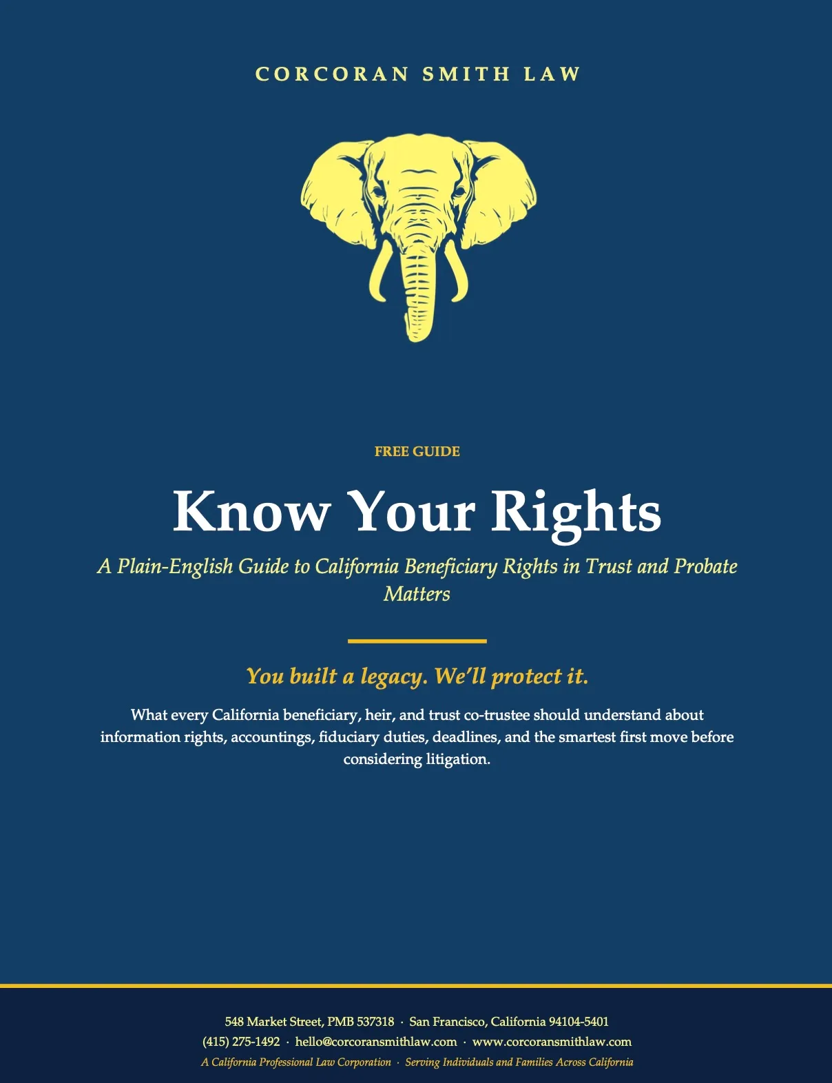 Corcoran Smith Law Beneficiary Rights Guide